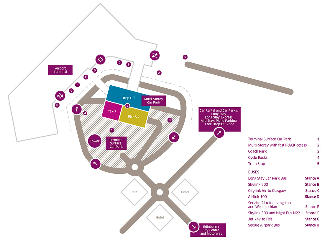 Edinburgh Car Rental Centre Map